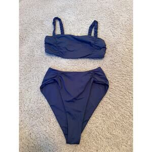 New L*Space Blue Joanna Bikini Top & Arlo Classic Bikini Bottom